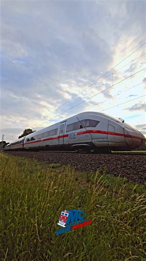 ICE 4 speeding on the curve near Warlitz June 2025 __________________________ #trains #germany #travel #trainspotting #railwayvibes #railways_of_europe #zug #eisenbahnfotografie #eisenbahn #ice #bullettrain #transportation | Trains & Planes MC