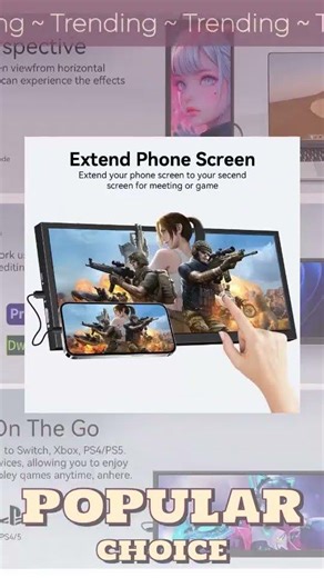 12.3 Inch 1920x720 HD Capacitive Touch Screen Monitor Portable LCD Display with HDMI Input for PC...