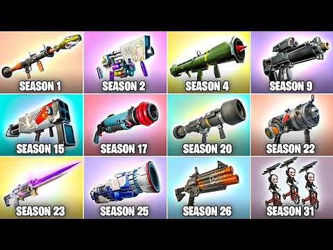 Evolution of All Fortnite Explosive Weapons & Items (Chapter 1 Season 1 - Chapter 6 Season 1)