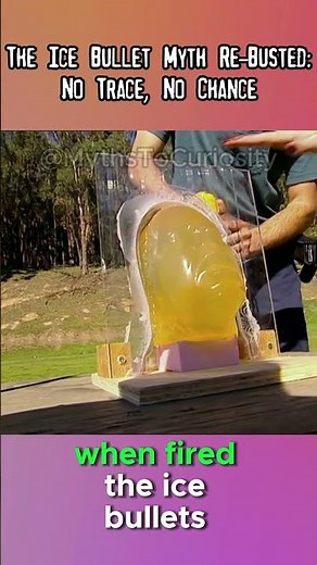 The Ice Bullet Myth Re Busted Precision! #mythbusters #shorts #mythbusting #myth