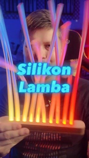 Ramil Valiev on Instagram: "Silikon çubuklardan LED lamba 😎 #led #light #design #lamba #ışık #tasarım"