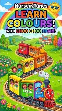 Choo Choo Train Colour Song #nurseryrhymes #cocomelon #kidssongs #abcs #educationalvideo #chuchutv