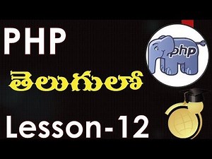 loops in PHP -Lesson 12 - Telugu