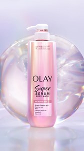 Olay Super Serum Body Wash has 5 powerful skincare ingredients for luminous skin. Inspired by Olay's most awarded serum. | Olay