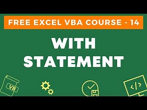 Mind Luster - Learn Free Excel VBA Course 14 With Statements in VBA in Excel