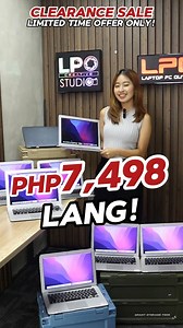 ✨ MacBook Clearance Sale: Limited Time Offer! ✨ Naghahanap ka ba ng budget-friendly na MacBook? Grab mo na ito for as low as 7,498 Pesos! May mga minimal dents at blemishes, pero assured na top-notch pa rin ang performance! 💻🌟 Choose your FREEBIE: laptop bag & mousepad or MacBook casing! 🎁 limited stock lang ito! DM us for more details or to reserve yours now! For actual product consultation, you can visit our physical store at: 📌Pin or Waze: LPO Laptop PC Outlet 📍: 3011 Gen T De Leon, Vale