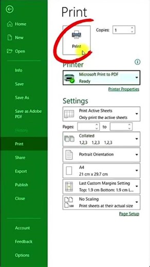 how to Convert Excel To PDF_😱 #shorts#zinctech#excel