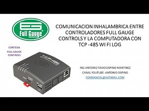 Wireless communication between full gauge controllers and the computer with TCP 485 WIFI LOG