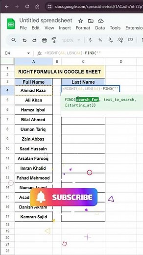 🎯 How to Use the RIGHT Function in Google Sheets | Step-by-Step Tutorial