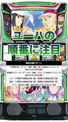 5秒で、設定判別！スマスロ BIRDIEWING-GoIfGirls'Story-