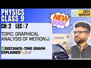 Class 9 Physics | New Book 📘Chapter 2 Lecture 7 | Graphical Analysis of Motion |Distance-Time Graph📊