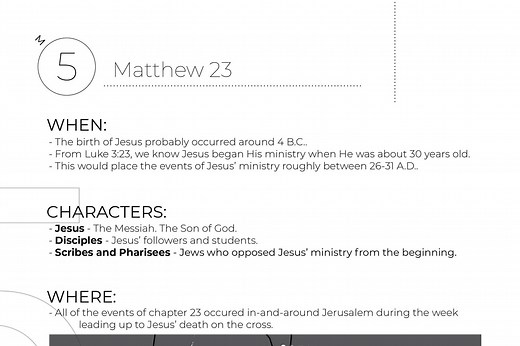 Matthew 23 Summary - Quick Bible Study — 2BeLikeChrist