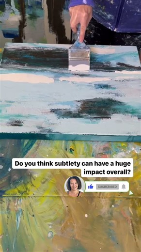 Subtle Power in Abstract Painting 🎨 #AbstractArt #IntuitiveArt #DawnBajaArt