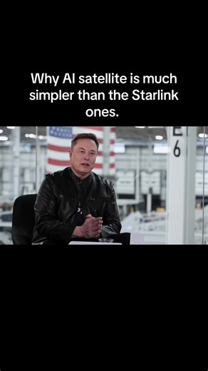 Elon Musk on why the AI satellites is simpler than Starlink. | elon interview