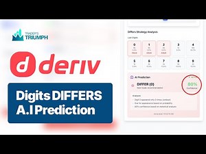 Deriv.com MATCH/DIFFERS Strategy using LDP Binary Analyzer App AI Predictions