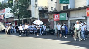 La Sallian community in Bacolod City at the Trillion Peso March, November 30. 📍Bacolod City | Aksyon Dale Salazar