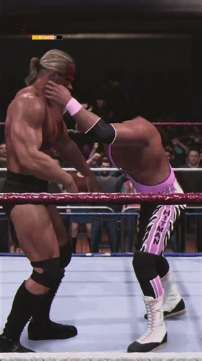 WWE 2K25 - Bret "Hit Man" Hart signature moves on Lex Luger #Short