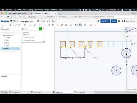 How to use the transform and pattern tools in Onshape CAD