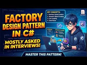 Learn Factory Design Pattern in C# 💻 | Real-Time Example 🚀 | Step-by-Step Tutorial