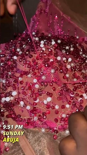 3D beading technique #fashiondesign