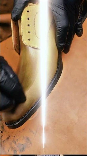 Gifennse Khaki Oxford Coloring Process | Handmade Leather Magic Z #derby #shoes #handmade