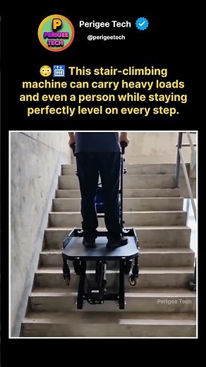 This Machine Climbs Stairs Without Tilting 😳