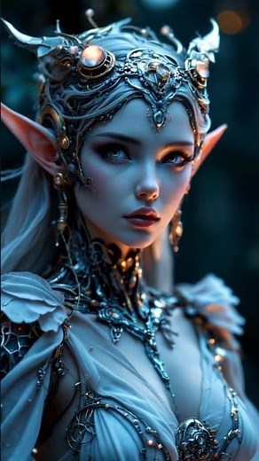 Aetherpunk Elf Robot: Mystical Mechanics Glow! #Aetherpunk #Elf #Fantasy #ai #scifi