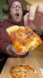 First time trying a Chef Boyardee pizza kit! ￼