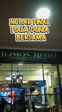 Nonton Final Piala Dunia Bersama Dalle & Maxima