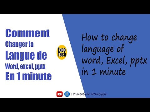 Comment changer la langue de Ms Word (En 1 minute)