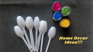 Handmade Home decorating ideas with Plastic Spoons ,DIY Plastic Spoons Candle Holder DIY Plastic spoon craft idea | best out of waste DIY Christmas Home Decoration Ideas | A2 Crafts