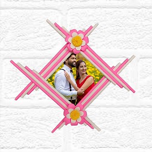 DIY Paper Photo Frame Making Easy Tutorial | My Arts & Crafts