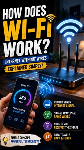 How Does Wi-Fi Work? 📶 | Internet Without Wires Explained Simply