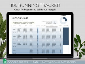 10K Running Tracker | Beginners Guide to Running 10K - Etsy Canada