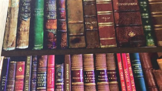 Old Books Wallpaper Mural - Custom Library Wall Art - Vintage Book Decor - Etsy