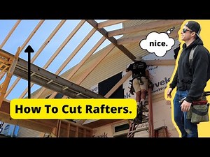 How To Cut Roof Rafters - INSANE Backyard Pt 6