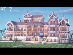 Minecraft: HUGE Suburban Mansion Tutorial (#5) | Part 7