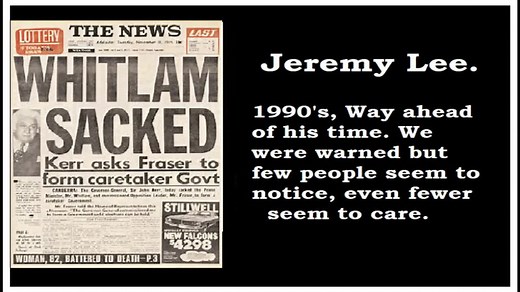 30 Years ago, back in 1991, Jeremy Lee trying to warn us about the New World Order Agenda. | Open Voice