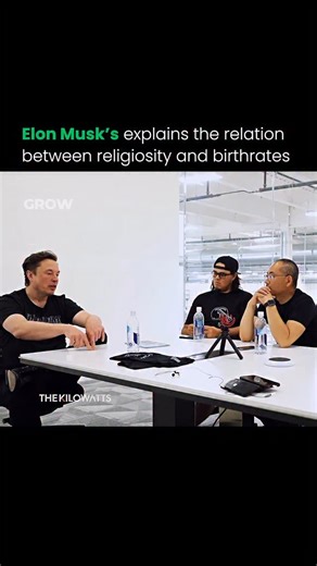 Entrepreneurship | Business | Startup Culture on Instagram: "Elon Musk doesn’t shy away from blunt truths. He points out a global pattern: the more religious, less educated, and poorer a society is, the higher its growth rate. But in places with less religion, higher education, and higher income, birth rates drop sharply. Follow us (@simplyougrow) for everything related to entrepreneurs Media: Tesla Owners Silicon Valley"