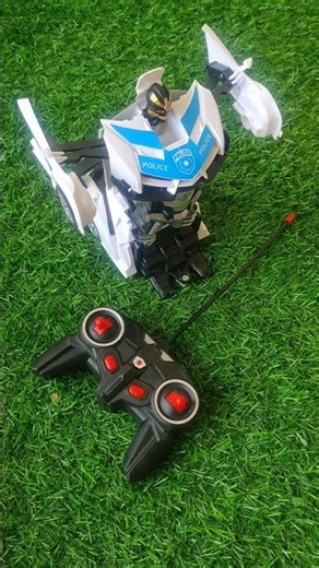 ASMR Unboxing and Testing RC Police Car Tramsformers Robot Toys