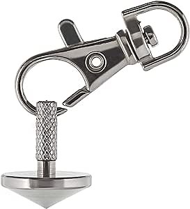 Keychain Metal Spinning Top + Snaphook for Daily Carry. Spins Forever (up to 6:01 Min). Self-Balancing Spinning Top Toy. Unique Gift for Men/Women - Adults, Teens, Kids. EDC Spin Top Gyroscope Tops