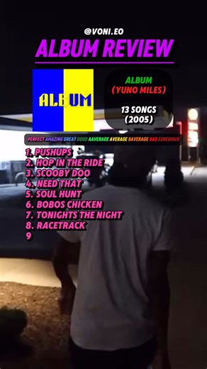 Voni on Instagram: "Is ALBUM by Yuno Miles the Best Album of All Time?"