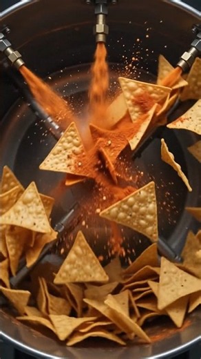 How Doritos Tortilla Chips Are Made | Mega Food Factory Process 🌽🔥 #shorts