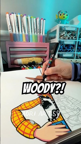 Drawing Woody from Toy Story 5!