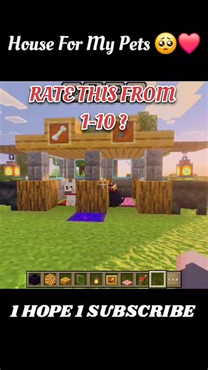 Epic Modern House for my Pets! 🐶🐱 #Shorts #MinecraftHacks