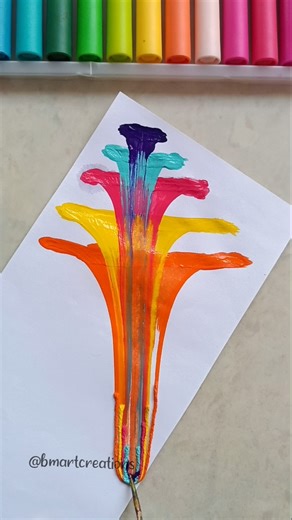 DIY Thread Art 🌈| String pull Art 😮💕 #shorts #paintingideas #easy #diy #threadart #ytshorts #drawing