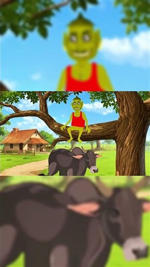 মামদ ভূত ও ভোলা ষাড়গরু ।Bhuter cartoon