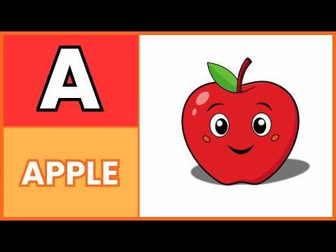 🔴 ABC Flashcards for Toddlers 👶 | A for Apple 🍎, B for Ball ⚽ | Learning Letters for Preschoolers