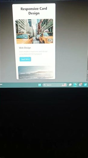 Responsive Card Design using Tailwind CSS#coding