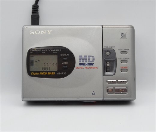 Sony MZ-R35 Walkman Minidisc Portable Recorder Player – Read Description - Etsy